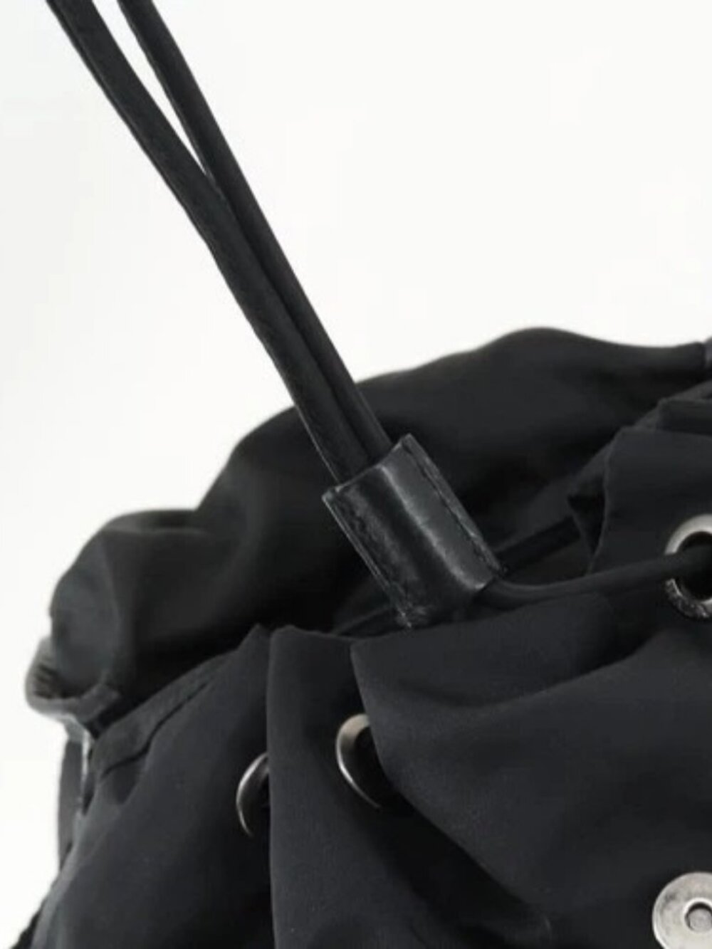 PRADA Backpack Nylon Black Silver Auth 169609 - Picture 14 of 16